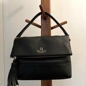 KATE SPADE BLACK PEBBLE LEATHER BAG